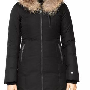 Soia & Kyo Christy Fur-Trim Brushed Down Coat